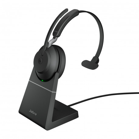 Casque Jabra Evolve2 65 - Mono Canal - Noir - Monaural - Supra-aural - Bluetooth - USB Type A