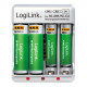 LogLink Chargeur universel pour batteries AA AAA ou 9V