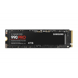 SSD SAMSUNG SERIE 990 PRO M.2 - 4To - 2280 PCIe Gen 4.0 x4 NVMe 2.0 - Lecture 7450Mo s - Ecriture 6900Mo s - MZ-V9P4T0BW