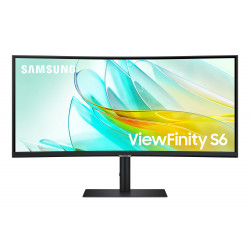 SAMSUNG S65UC Ecran 34" Incurvé ViewFinity WQHD - 21 9 - 5ms - 100Hz - HDMI VGA LAN USB USB-C - Pied Inclinable