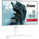 IIYAMA G-Master GB2470HSU-W6 Ecran 23.8" Blanc - Fast IPS - 300cd m² - 180Hz - HDMI DP - 4xUSB 3.2 - FreeSync - Pied réglable