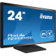 IIYAMA ProLite T2452MSC-B1 Ecran 23,8" Tactile - Sans cadre - 10 points - 1920x1080 - 14ms - 360cd m² - DP HDMI USB HUB 3.2