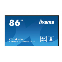 IIYAMA ProLite LH8654UHS-B1AG Ecran 86" LFD - Dalle IPS 24 7 - 3840x2160 - DVI VGA HDMI DP USB - 500cd m² - Media Player