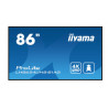 IIYAMA ProLite LH8654UHS-B1AG Ecran 86" LFD - Dalle IPS 24 7 - 3840x2160 - DVI VGA HDMI DP USB - 500cd m² - Media Player