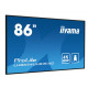 IIYAMA ProLite LH8654UHS-B1AG Ecran 86" LFD - Dalle IPS 24 7 - 3840x2160 - DVI VGA HDMI DP USB - 500cd m² - Media Player