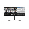 LG 34WR50QK-B Ecran 34" Incurvé - VA 100Hz - 21 9 - 3440x1440 - 300cd m2 - HDMI DP VESA 100x100 - Inclinable - AMD FreeSync