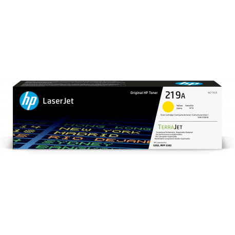 HP 219A Jaune Toner LaserJet Original - 1200 pages