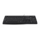 LOGITECH Clavier filaire K120 - Noir - ergonomique